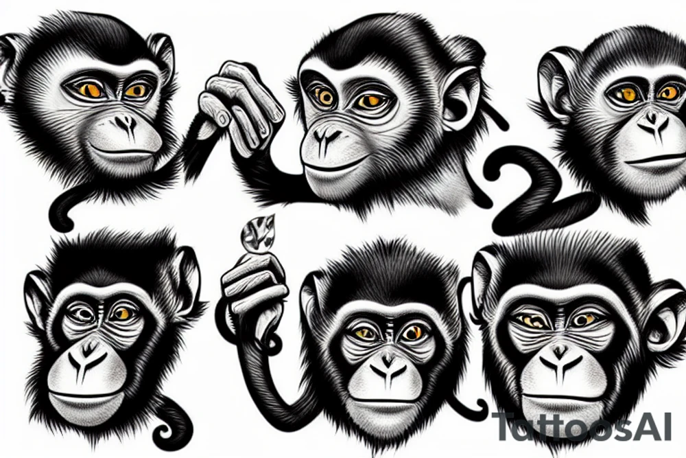 Monkey tattoo idea