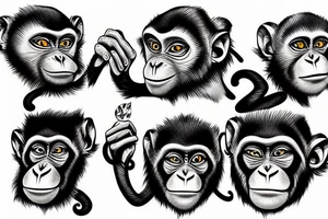 Monkey tattoo idea