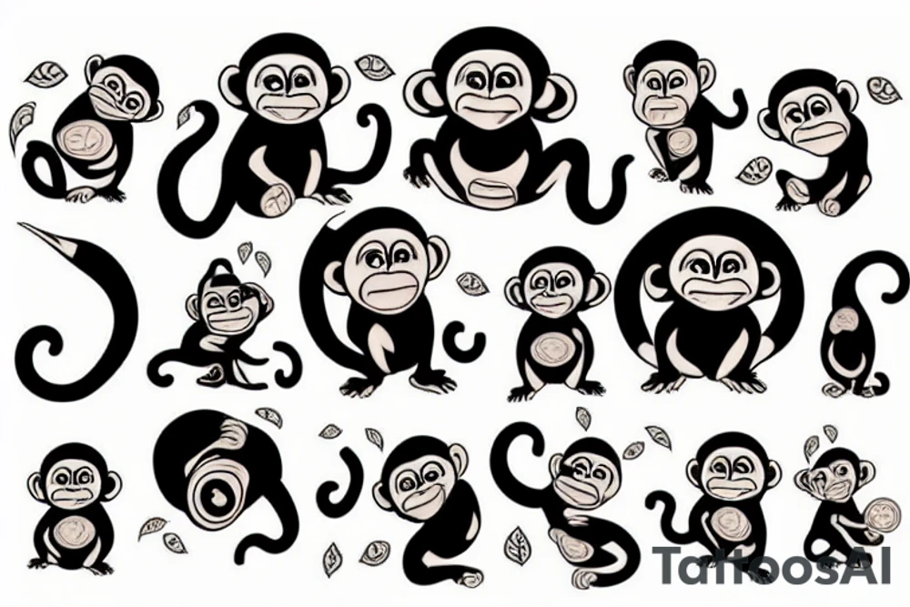 Monkey tattoo idea