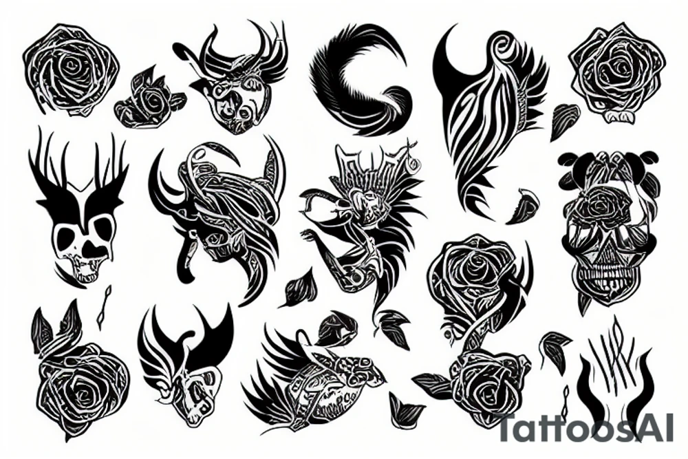 den tour black tattoo idea