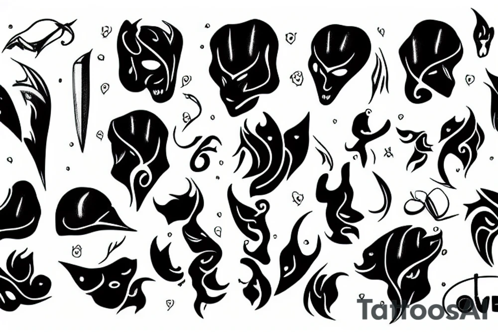 den tour black tattoo idea