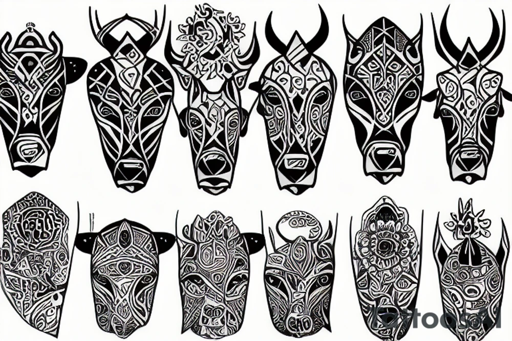 bull 13 tattoo idea