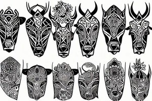 bull 13 tattoo idea