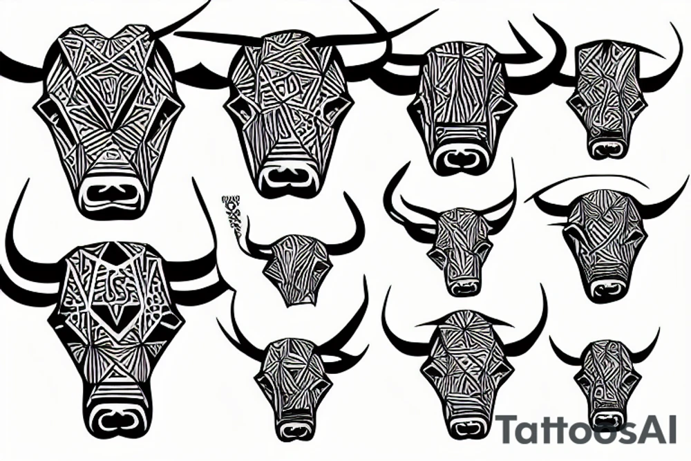 bull 13 tattoo idea