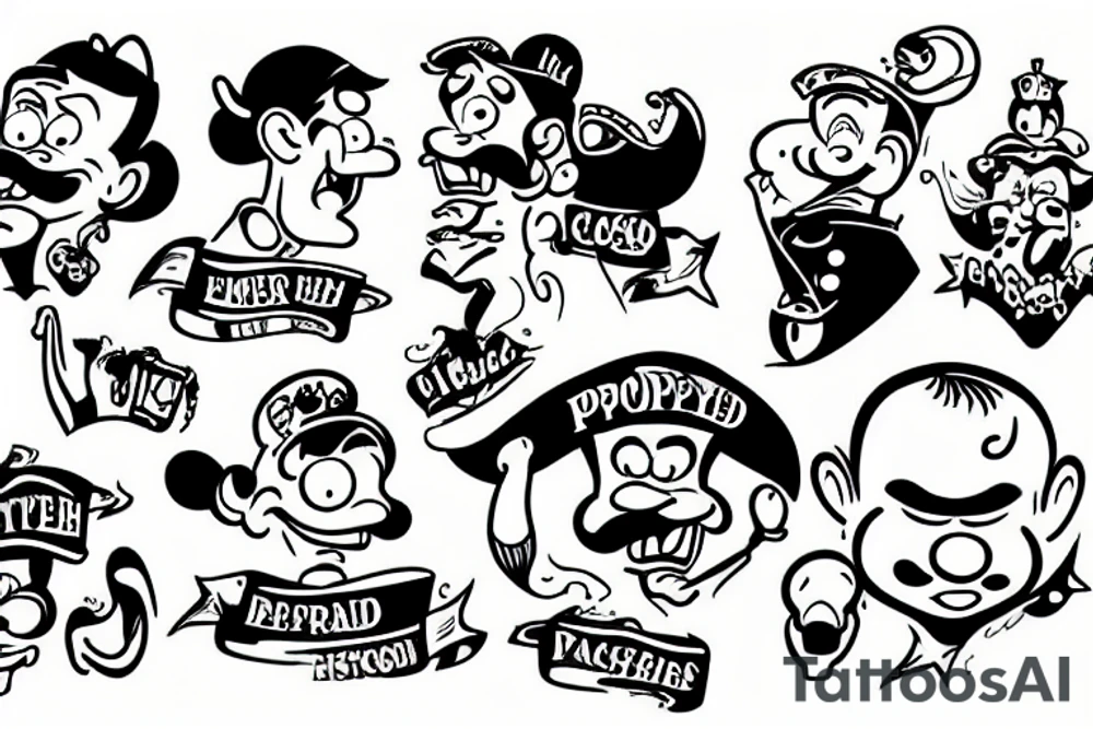 Popeye tattoo idea