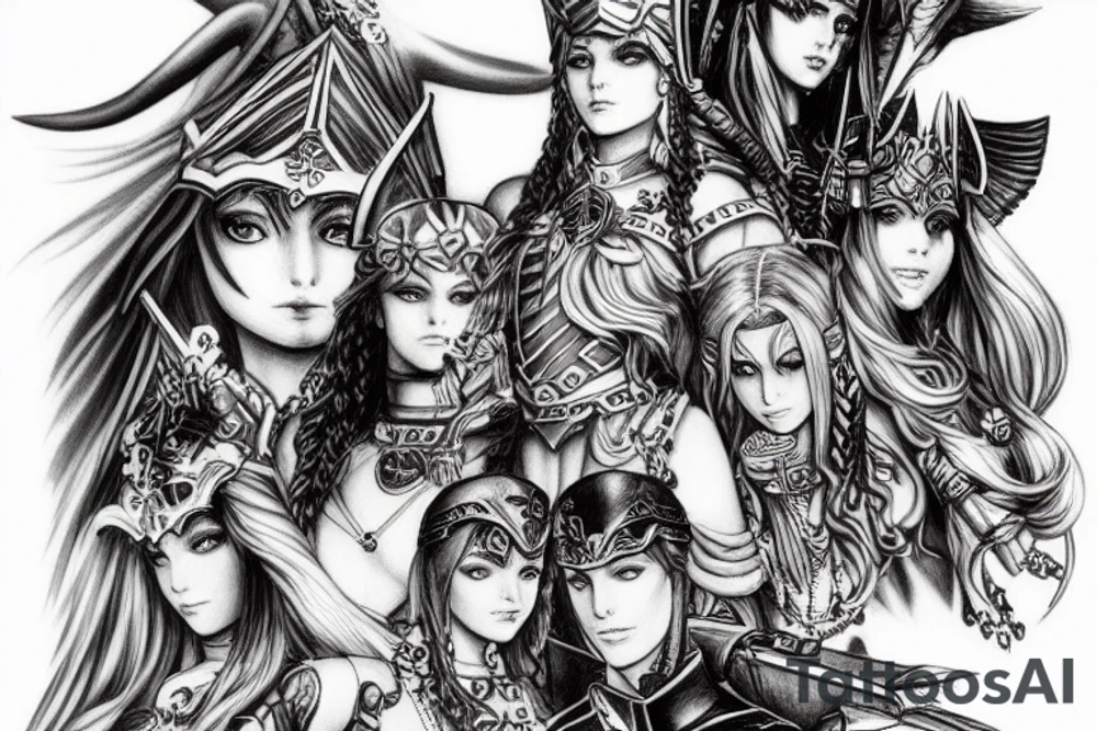 Valkyrie profile tattoo idea