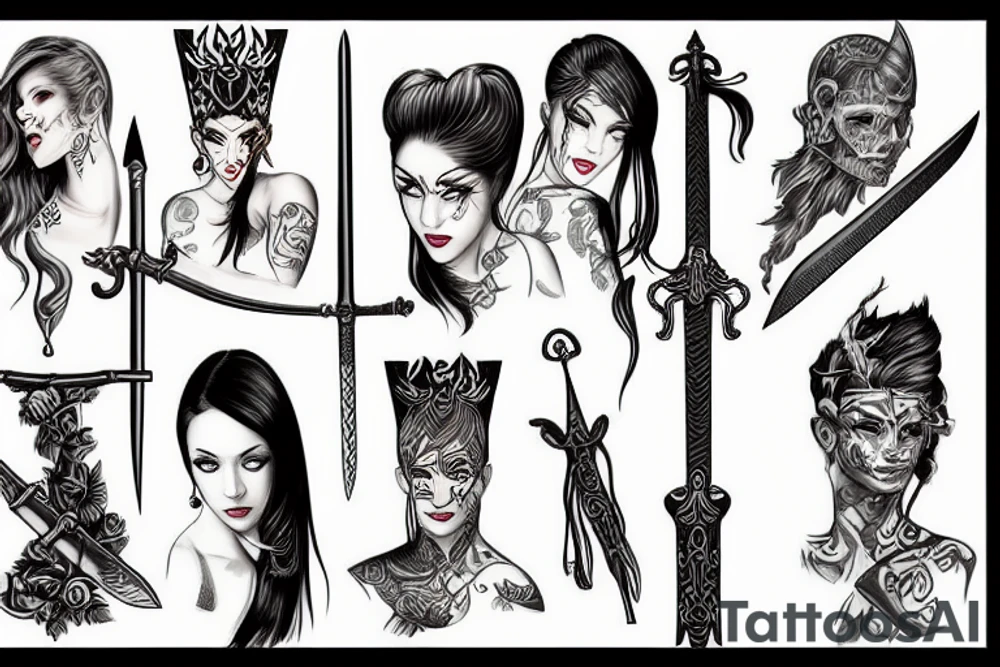 Are and sword tattoo idea