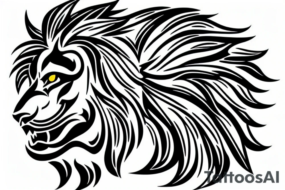 a lion tattoo idea