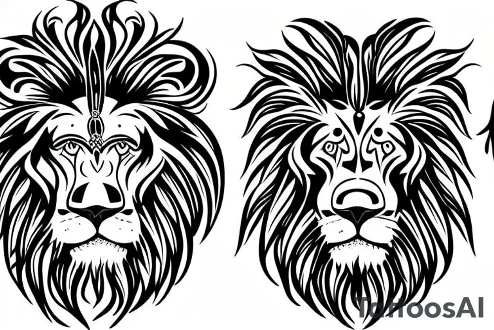 a lion tattoo idea
