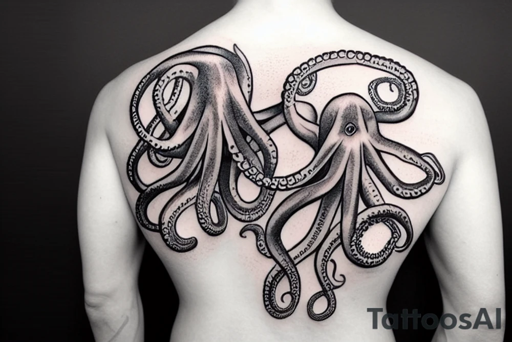 an octopus tattoo idea