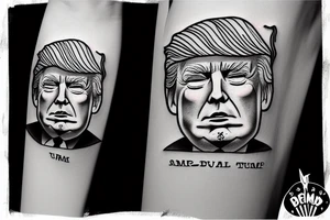 Dumb Donald Trump Goes to Jail tattoo idea