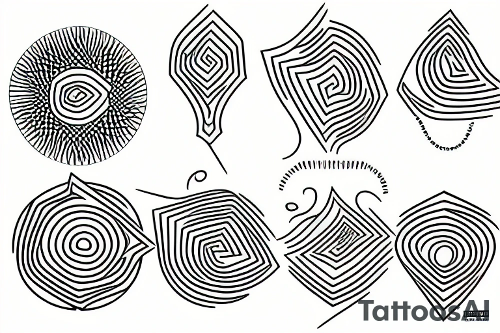 minimal vortex tattoo idea