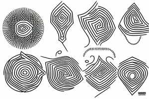 minimal vortex tattoo idea