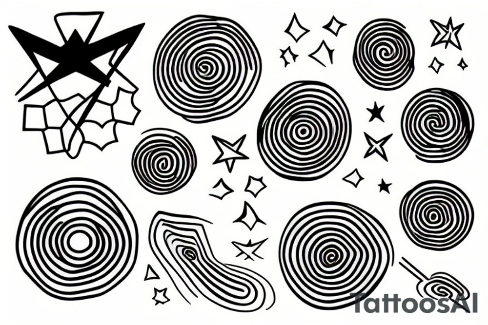 minimal vortex tattoo idea