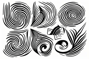 minimal vortex tattoo idea