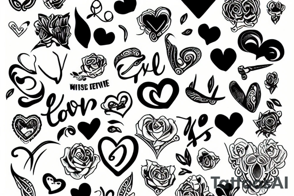 eternal love tattoo idea