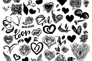 eternal love tattoo idea