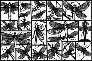Dragonfly barbed wire with crackers tattoo idea