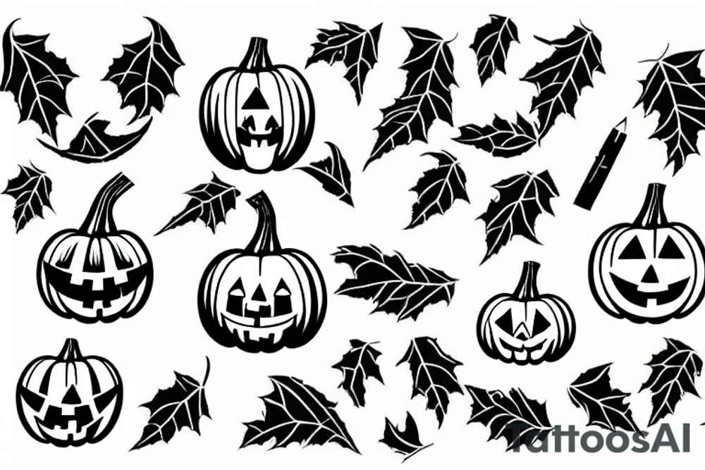 pumpkin tattoo idea