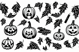 pumpkin tattoo idea