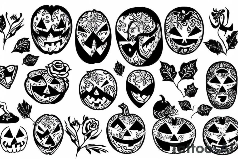 pumpkin tattoo idea