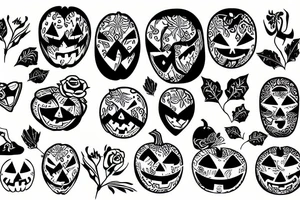 pumpkin tattoo idea