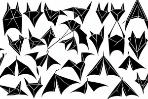 hanging bat tattoo idea
