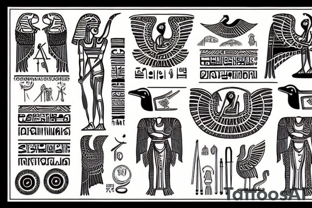 Egyptian cartouche tattoo idea