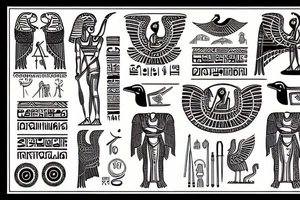 Egyptian cartouche tattoo idea