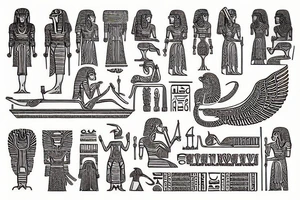 Egyptian cartouche tattoo idea