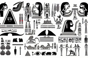 Egyptian cartouche bdsm tattoo idea