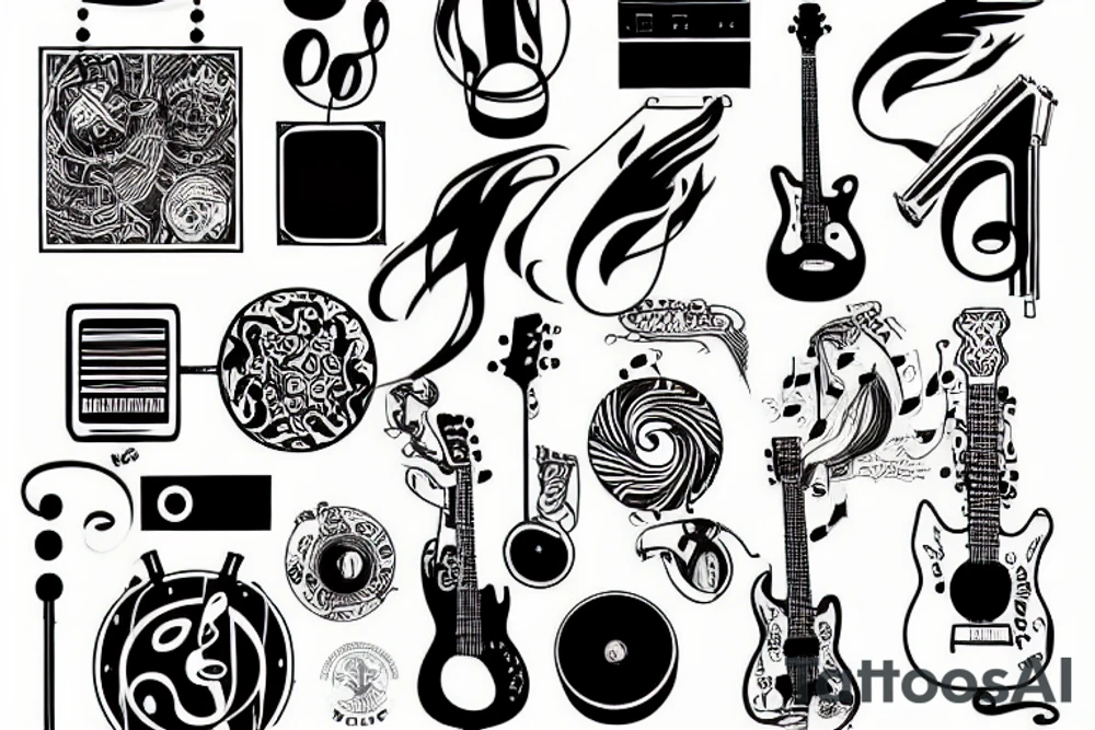 Music tattoo idea