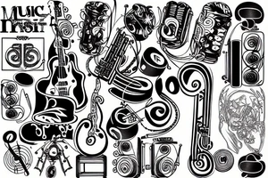 Music tattoo idea