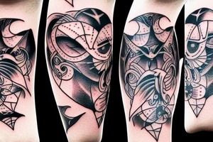 Hanging bat tattoo idea