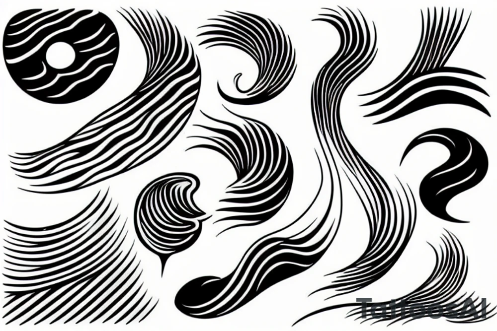 A simple wave tattoo idea