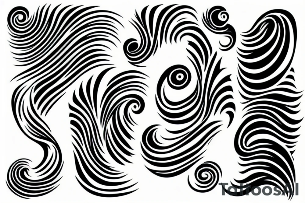 A simple wave tattoo idea