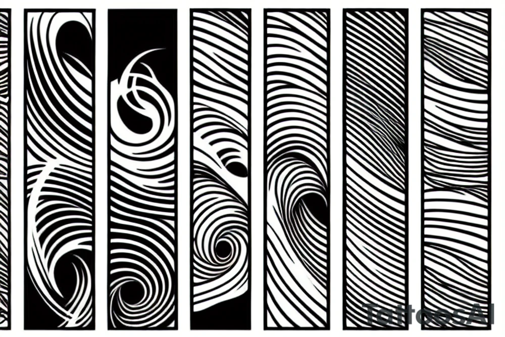 A simple wave tattoo idea