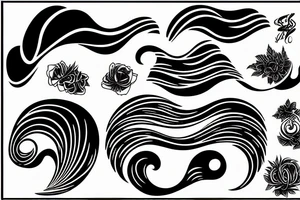 A simple wave tattoo idea