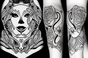 beautiful girl tattoo idea