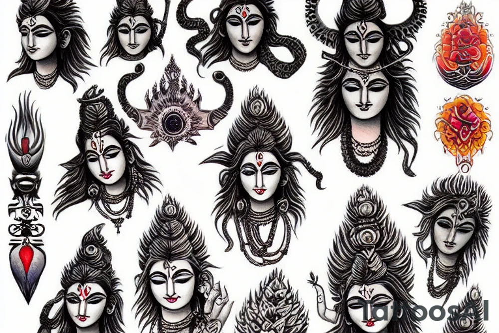 lord Shiva tattoo idea