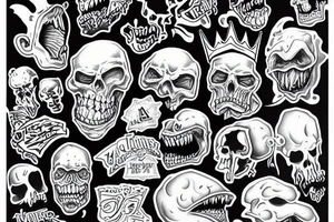 monster hail to king tattoo idea