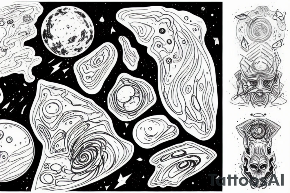 Outer Wilds Nomai nebula tattoo idea