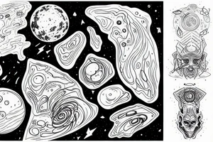 Outer Wilds Nomai nebula tattoo idea