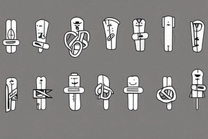 clothespin man tattoo idea
