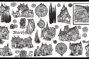 Map of village tattoo idea