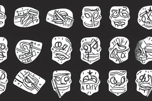 clothespin man tattoo idea