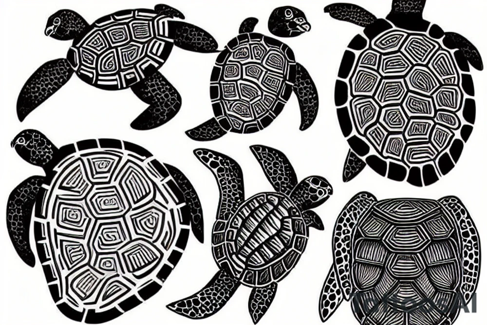 turtle and bike tattoo idea