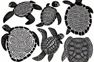 turtle and bike tattoo idea