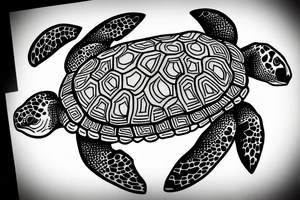 slow turtle tattoo idea
