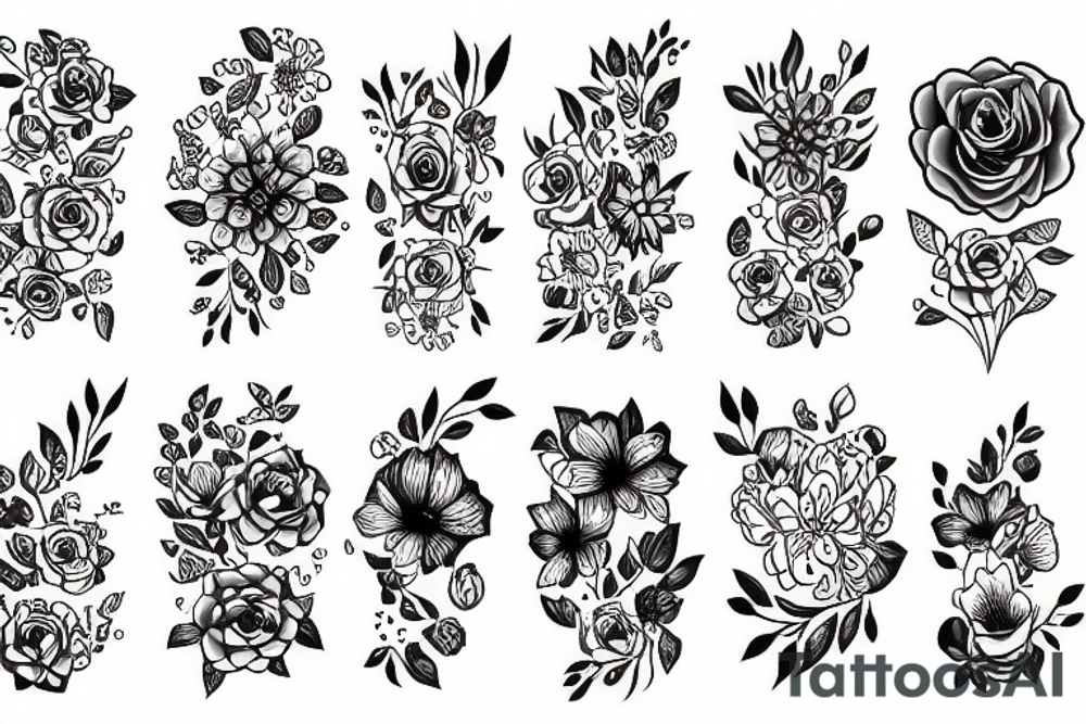 flowers tattoo idea